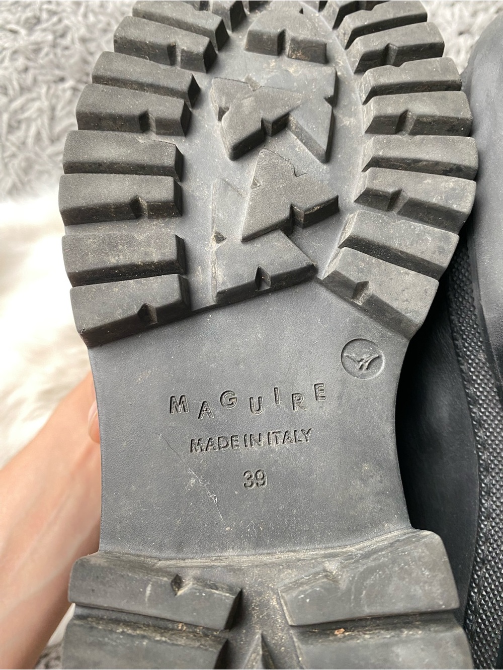 Maguire Corticella Black Leather Unlined Boot - Picture 9 of 9